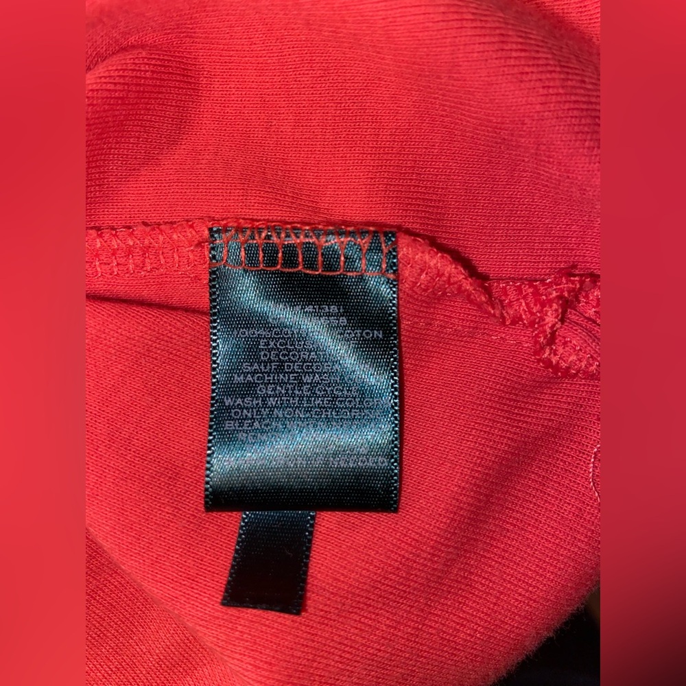 Lauren‎ Ralph Lauren Boat-Neck Stretch T-Shirt, Deco Coral, Size Large-EUC - Picture 7 of 7